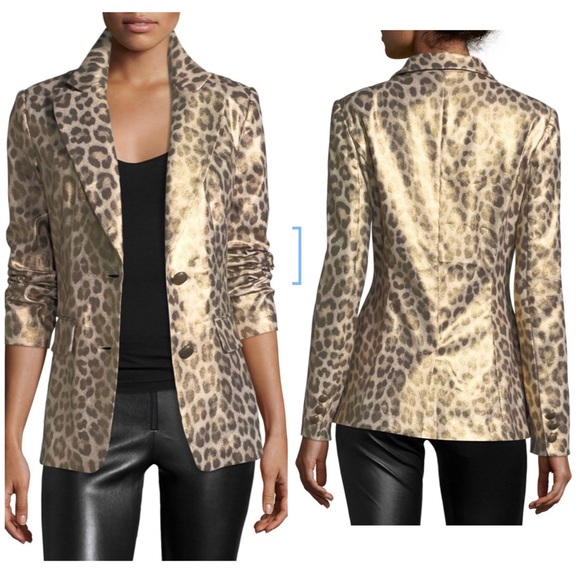 berek leopard print blazer